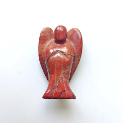 Red Jasper Angel 2 Inch GEMROCKY-Carvings-