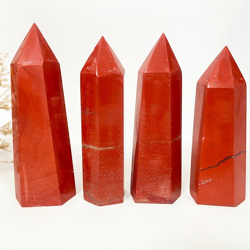 Red Jasper Point Wands GEMROCKY-Point Wands-