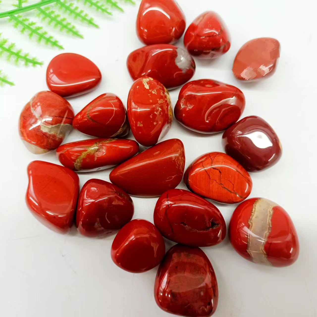 Red Jasper Tumble Stones GEMROCKY-Tumbles-