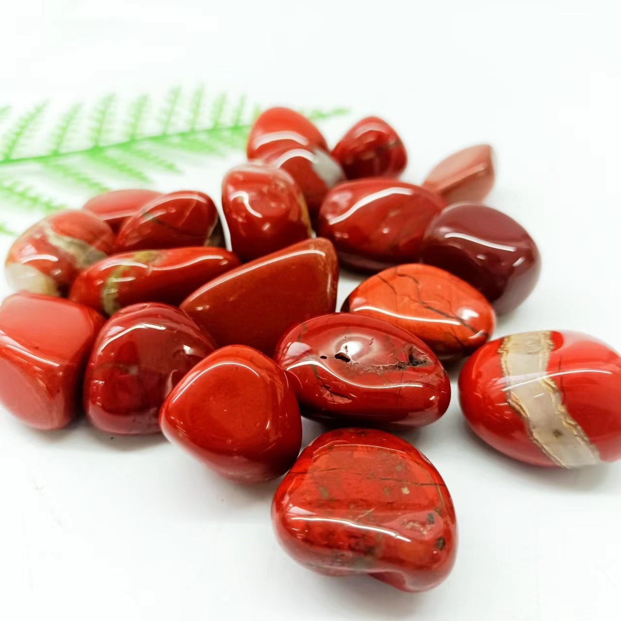 Red Jasper Tumble Stones GEMROCKY-Tumbles-