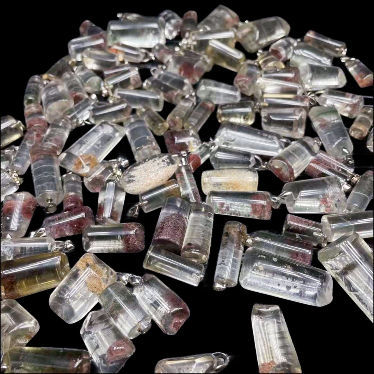 Red Phantom Quartz Pendants for Necklace GEMROCKY-Jewelry-