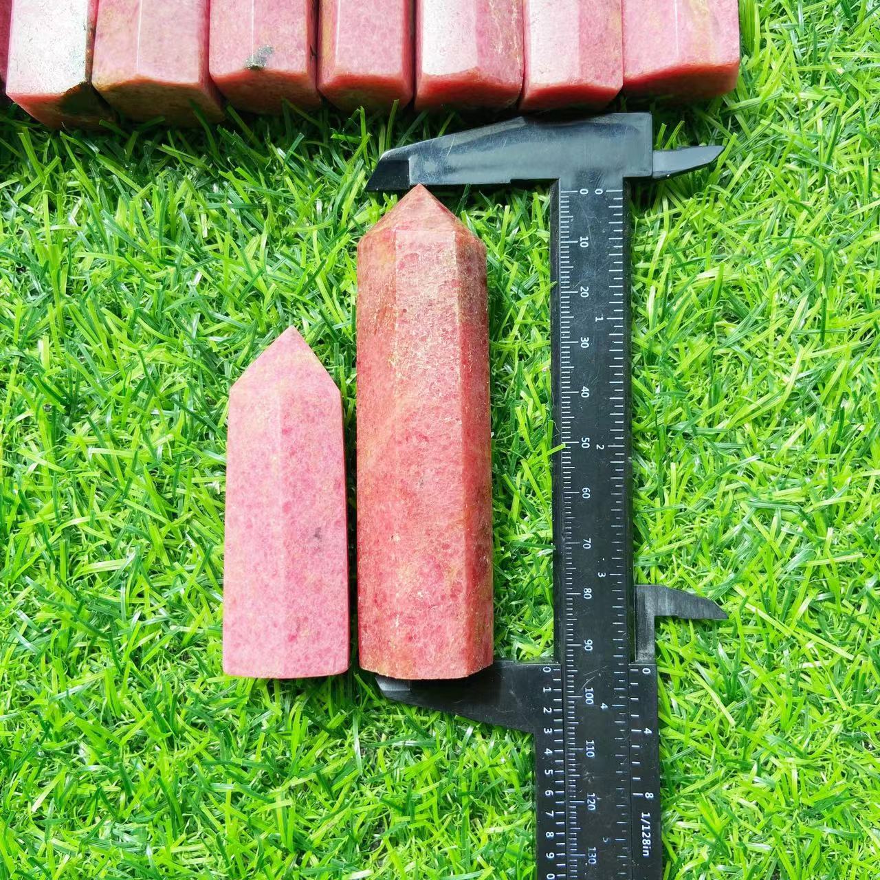 Red Rhodonite Point Wands GEMROCKY-Point Wands-