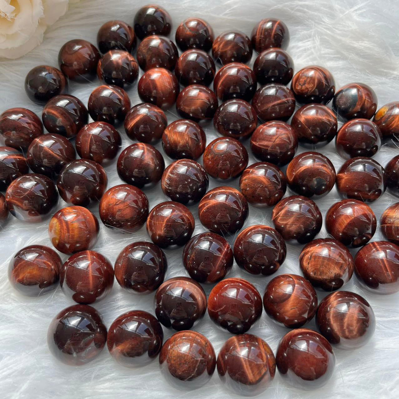 Red Tiger Eye Mini Spheres GEMROCKY-Spheres-