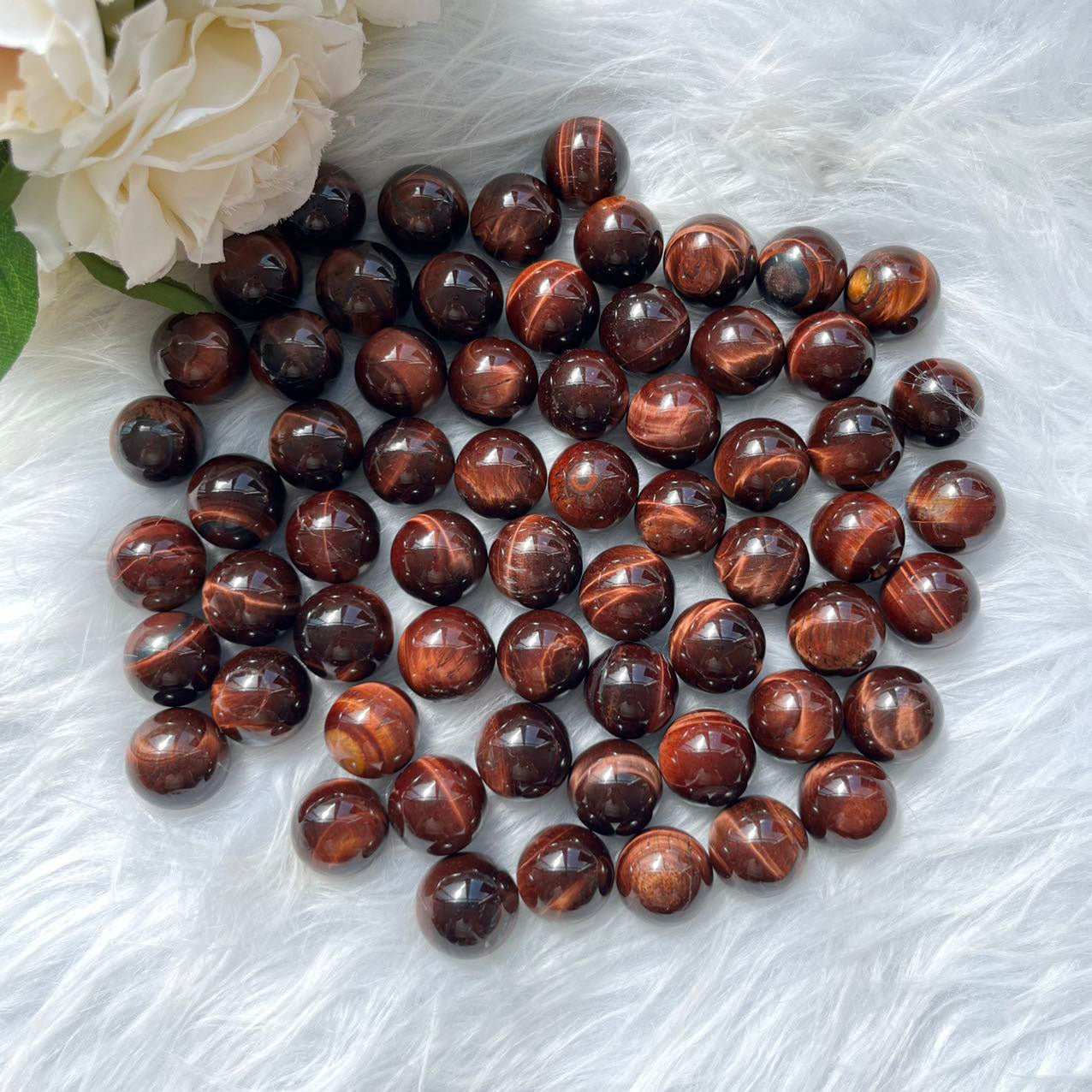 Red Tiger Eye Mini Spheres GEMROCKY-Spheres-