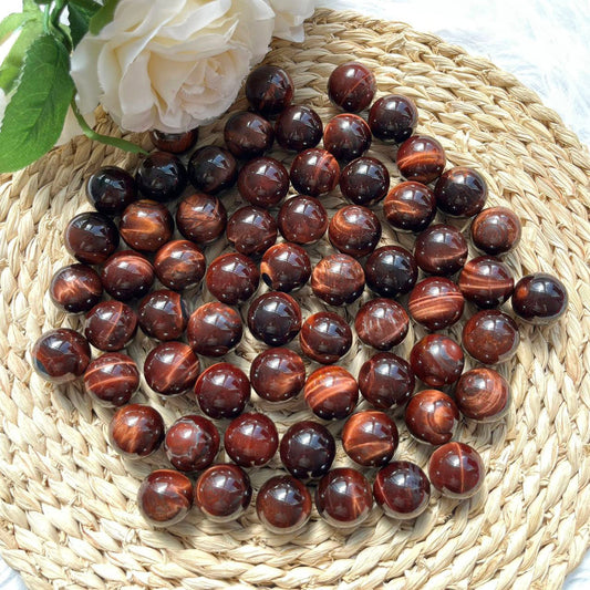 Red Tiger Eye Mini Spheres GEMROCKY-Spheres-