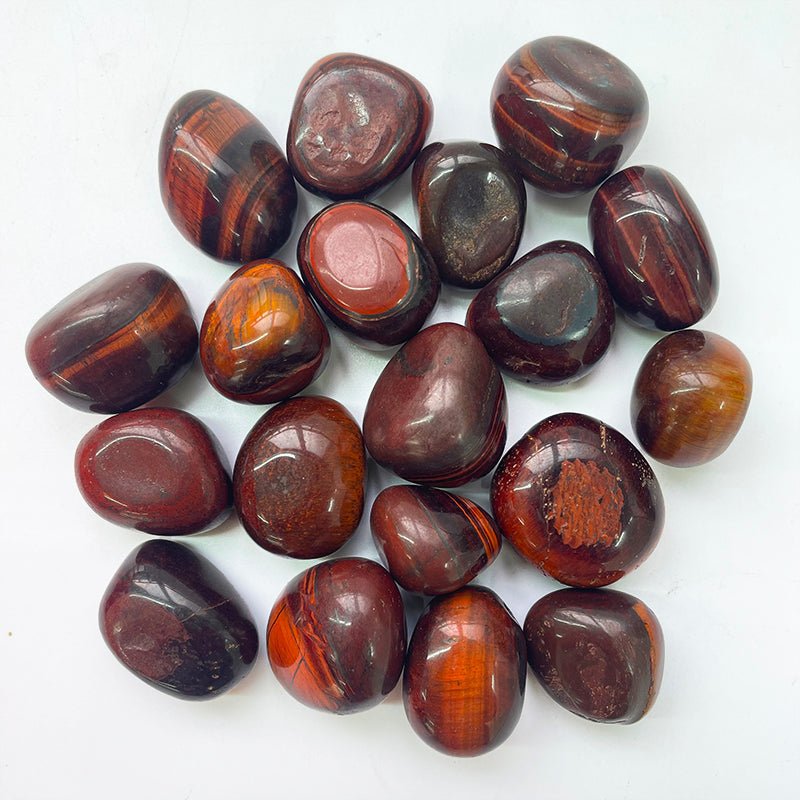 Red Tiger Eye Tumble Stones GEMROCKY-Tumbles-