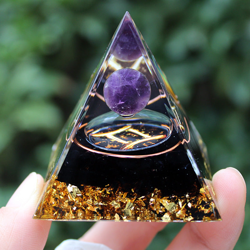 Resin Chakra Constellation 5cm Pyramids Ornaments GEMROCKY-Decoration-Gemini-