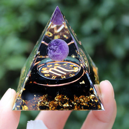 Resin Chakra Constellation 5cm Pyramids Ornaments GEMROCKY-Decoration-Scorpio-