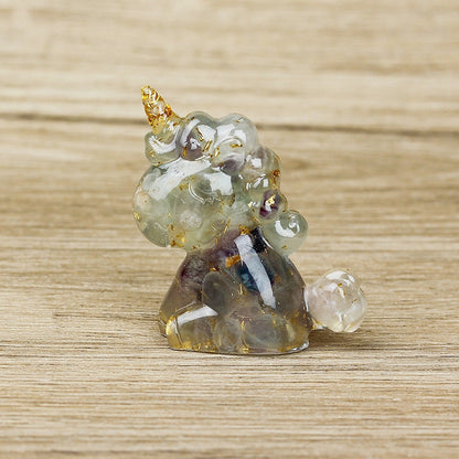 Resin Chips Unicorn Carvings GEMROCKY-Carvings-Fluorite-