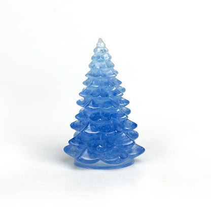 Resin Christmas Tree Resin Carvings GEMROCKY-Carvings-Aquamarine-