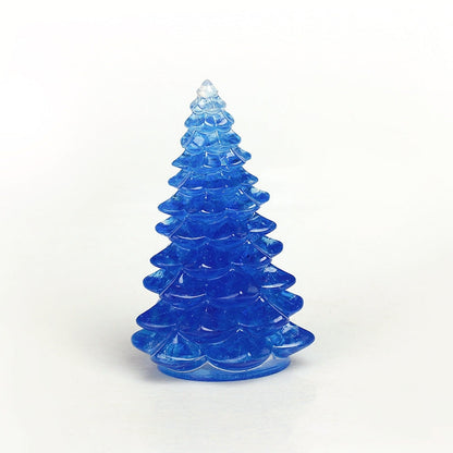 Resin Christmas Tree Resin Carvings GEMROCKY-Carvings-Blue Glass-