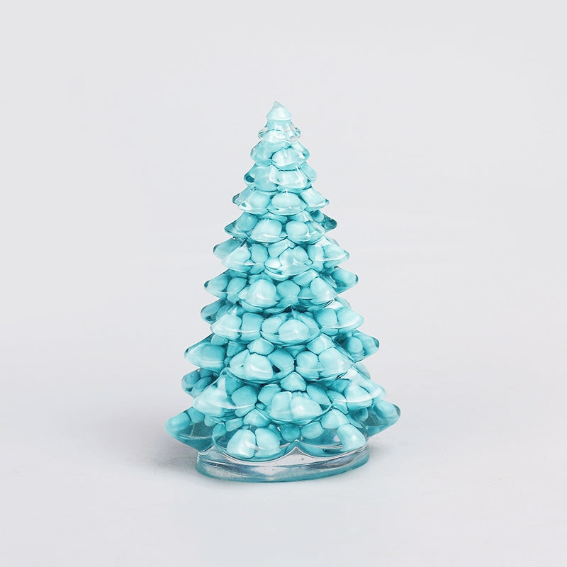 Resin Christmas Tree Resin Carvings GEMROCKY-Carvings-Colorful Shell-