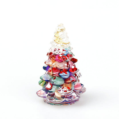 Resin Christmas Tree Resin Carvings GEMROCKY-Carvings-Colorful Shell1-