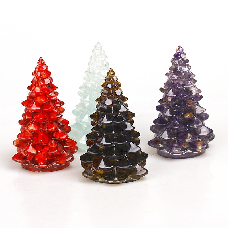 Resin Christmas Tree Resin Carvings GEMROCKY-Carvings-