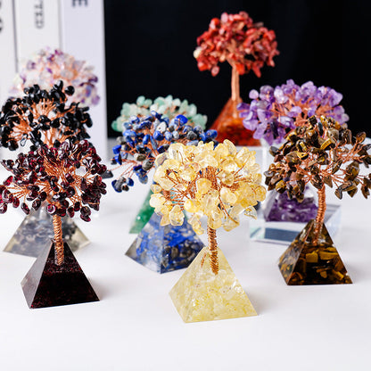 Resin Pyramid Base Chips Gem Trees GEMROCKY-Decoration-