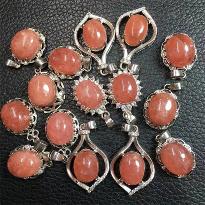 Rhodochrosite S925 Pendants GEMROCKY-Jewelry-