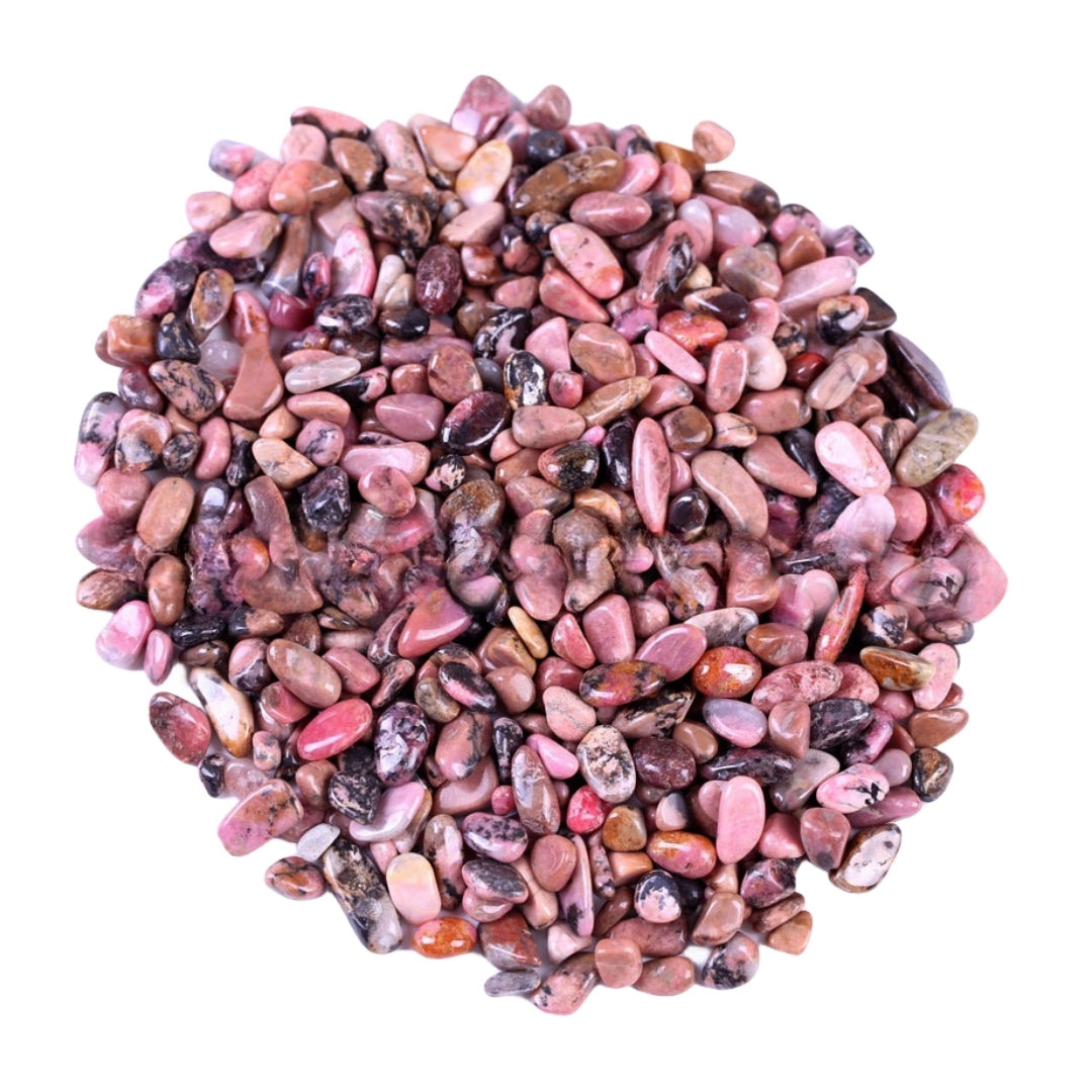 Rhodonite Chips GEMROCKY-Tumbles-