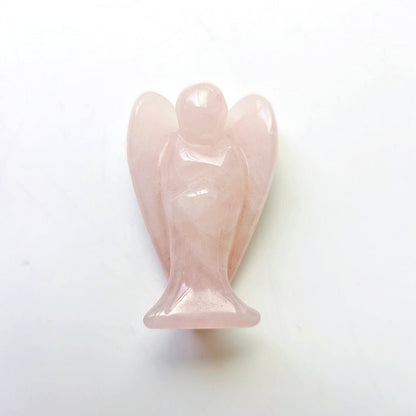 Rose Quartz Angel 2 Inch GEMROCKY-Carvings-