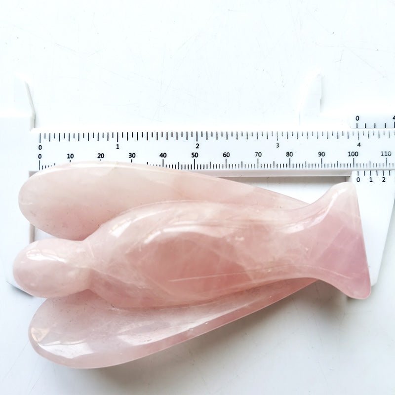 Rose Quartz Angel 4 Inch GEMROCKY-Carvings-