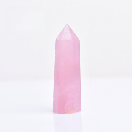 Rose Quartz Crystal Point Wands GEMROCKY-Point Wands-