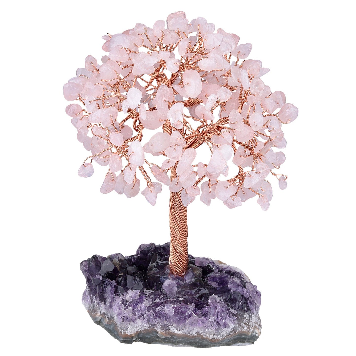 Rough Amethyst Cluster Chips Gem Trees GEMROCKY-Decoration-Rose Quartz-