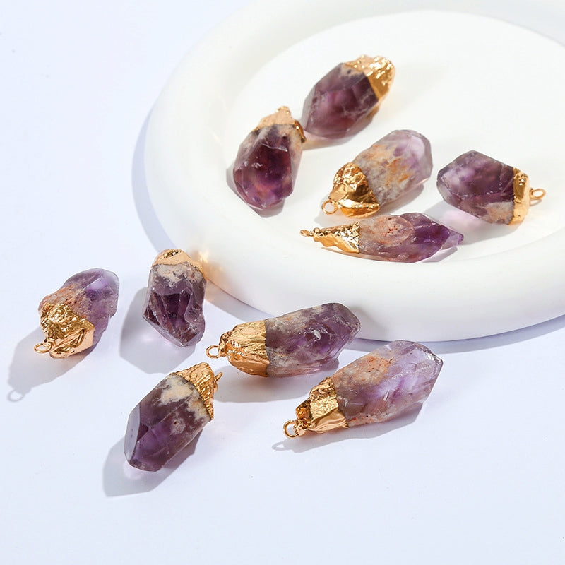 Rough Amethyst Pendants for Necklace GEMROCKY-Jewelry-