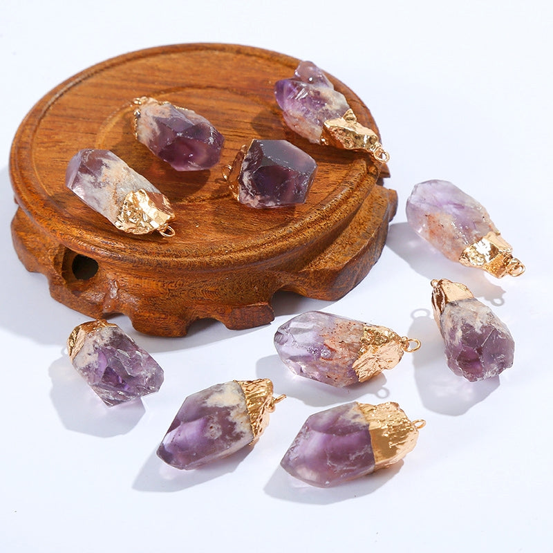 Rough Amethyst Pendants for Necklace GEMROCKY-Jewelry-