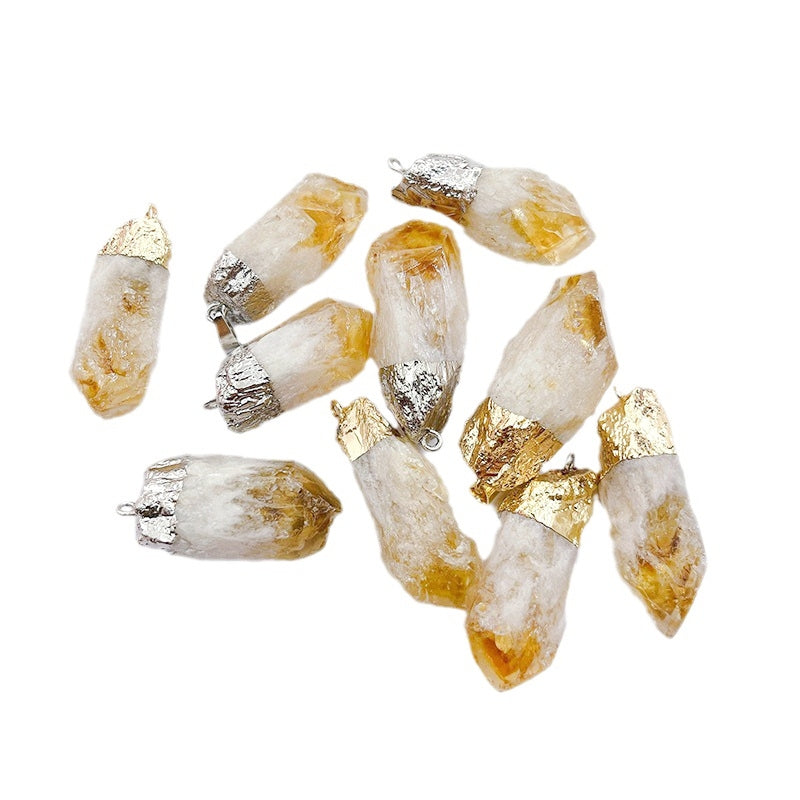 Rough Citrine Pendants for Necklace GEMROCKY-Jewelry-