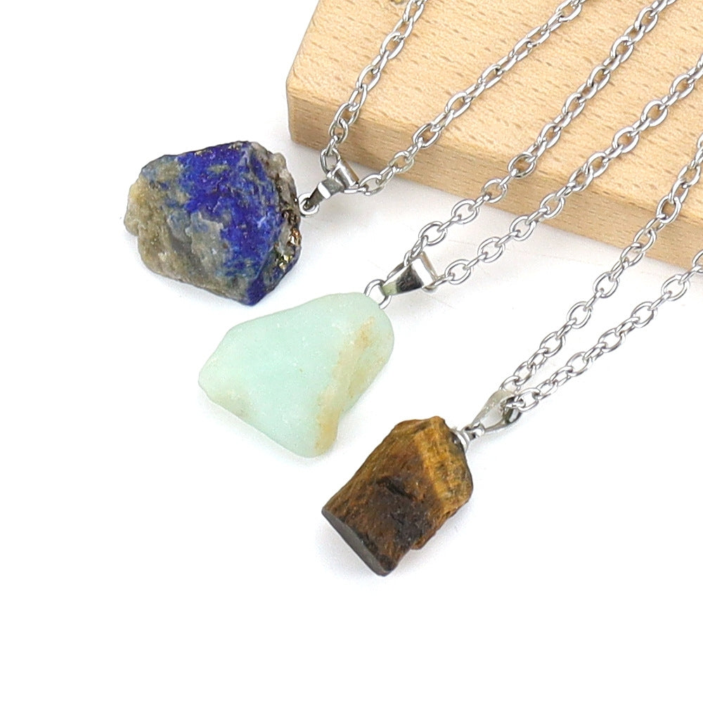 Rough Crystal Piece Pendant Necklaces GEMROCKY-Jewelry-