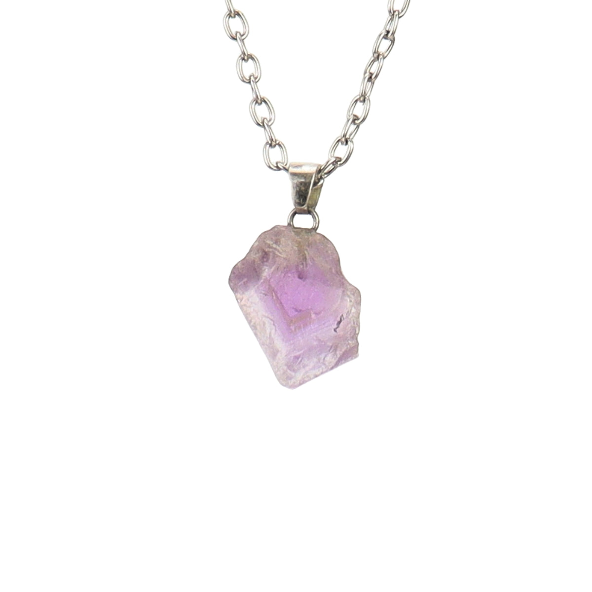 Rough Crystal Piece Pendant Necklaces GEMROCKY-Jewelry-Amethyst1-