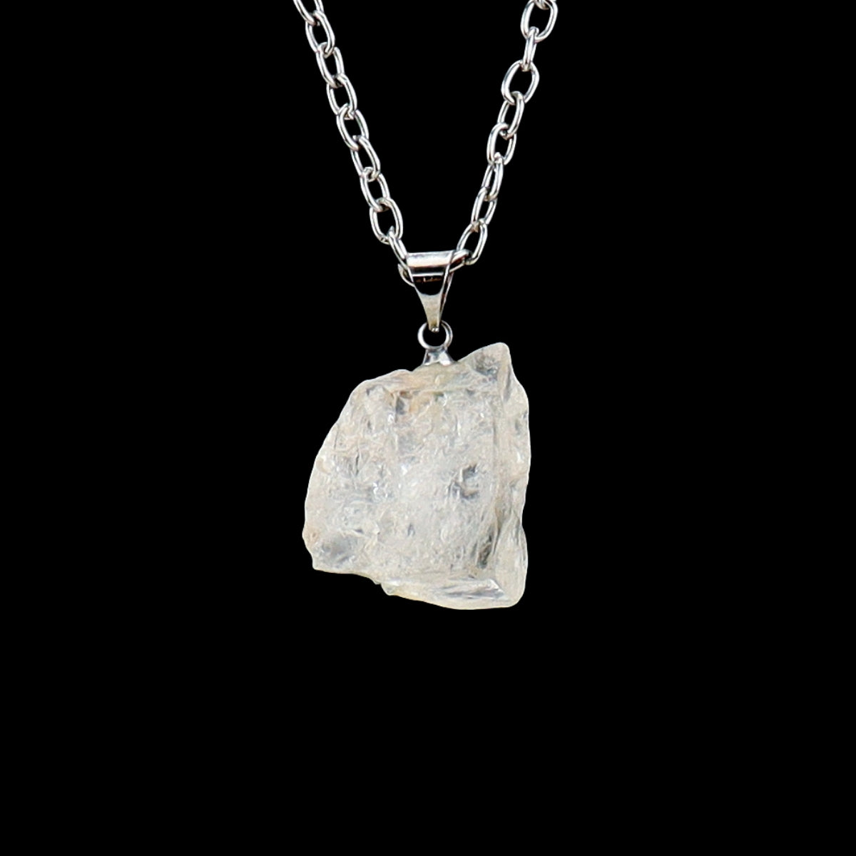 Rough Crystal Piece Pendant Necklaces GEMROCKY-Jewelry-Clear Quartz-