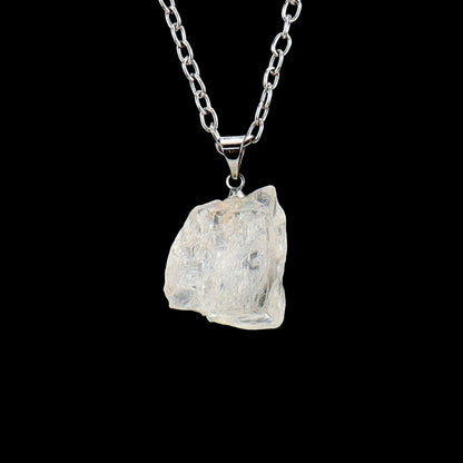 Rough Crystal Piece Pendant Necklaces GEMROCKY-Jewelry-Clear Quartz-