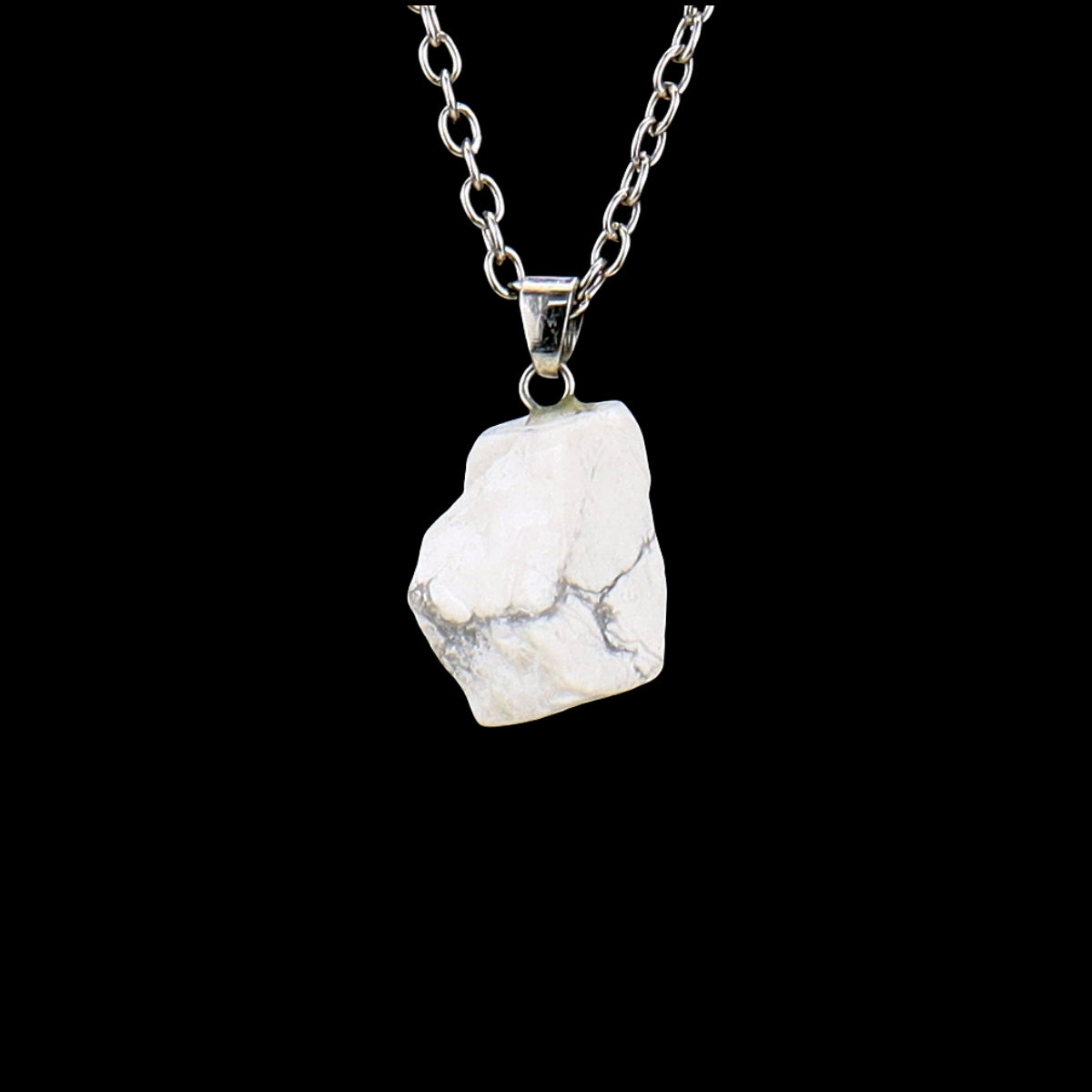 Rough Crystal Piece Pendant Necklaces GEMROCKY-Jewelry-Howlite-