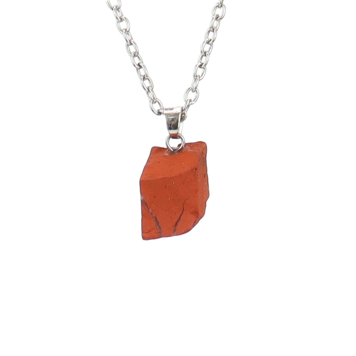 Rough Crystal Piece Pendant Necklaces GEMROCKY-Jewelry-Red Jasper-