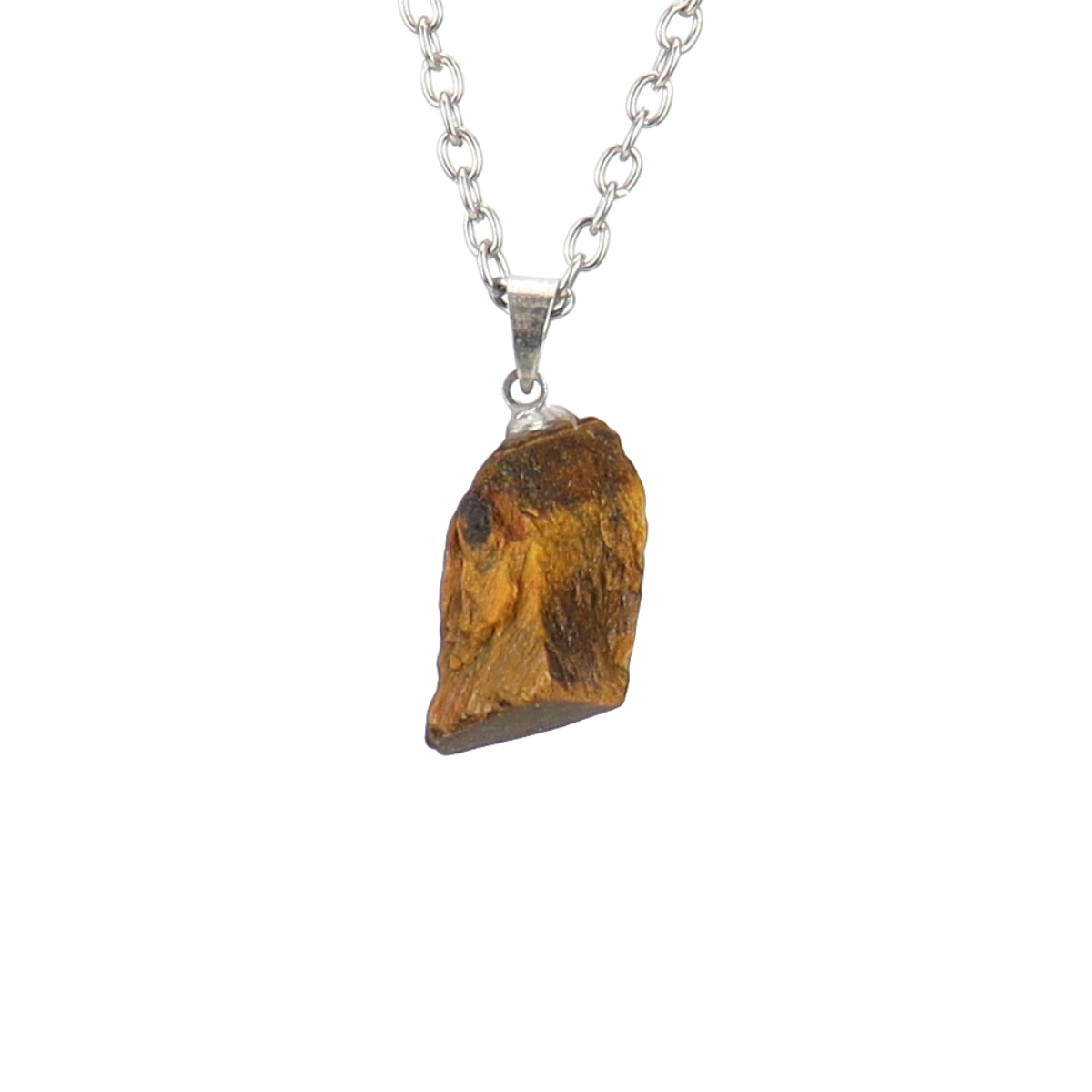 Rough Crystal Piece Pendant Necklaces GEMROCKY-Jewelry-Tiger Eye Stone-