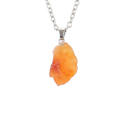 Rough Crystal Piece Pendant Necklaces GEMROCKY-Jewelry-Yellow Aventurine-