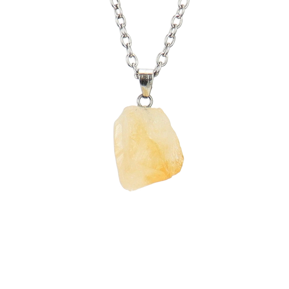 Rough Crystal Piece Pendant Necklaces GEMROCKY-Jewelry-Yellow Calcite-