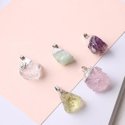 Rough Crystal Stone Pendants for Necklace GEMROCKY-Jewelry-