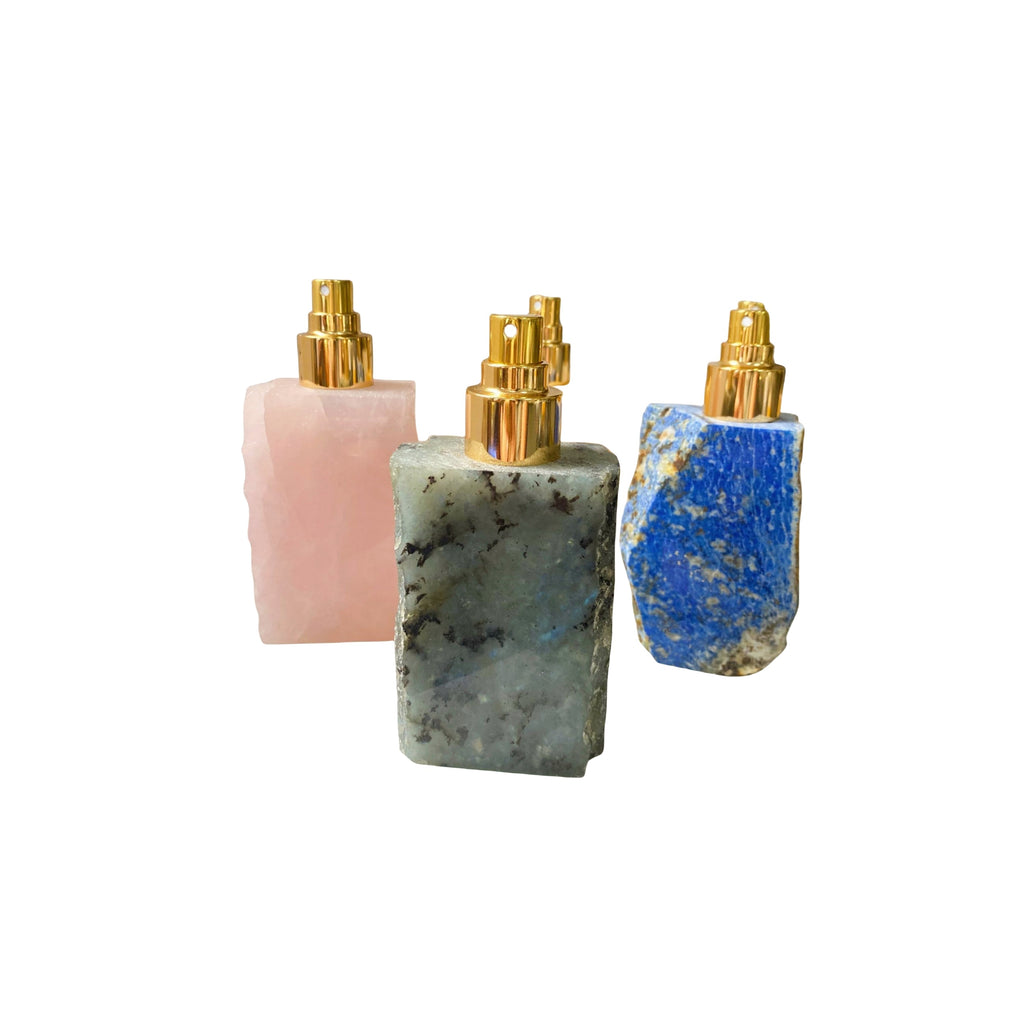 Rough Polished Crystal Perfume Small Bottles GEMROCKY-Jewelry-