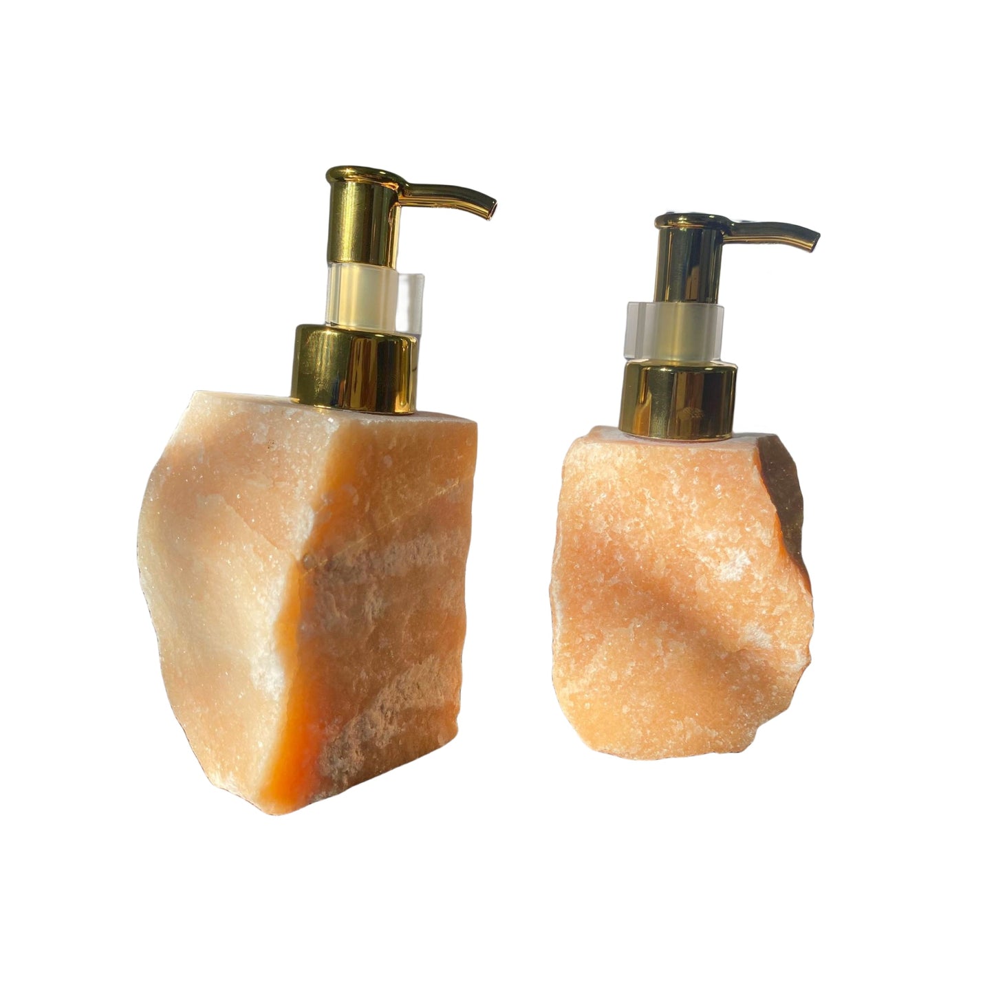 Rough Polished Crystal Shampoo Body Wash Bottles GEMROCKY-Jewelry-Yellow Calcite-