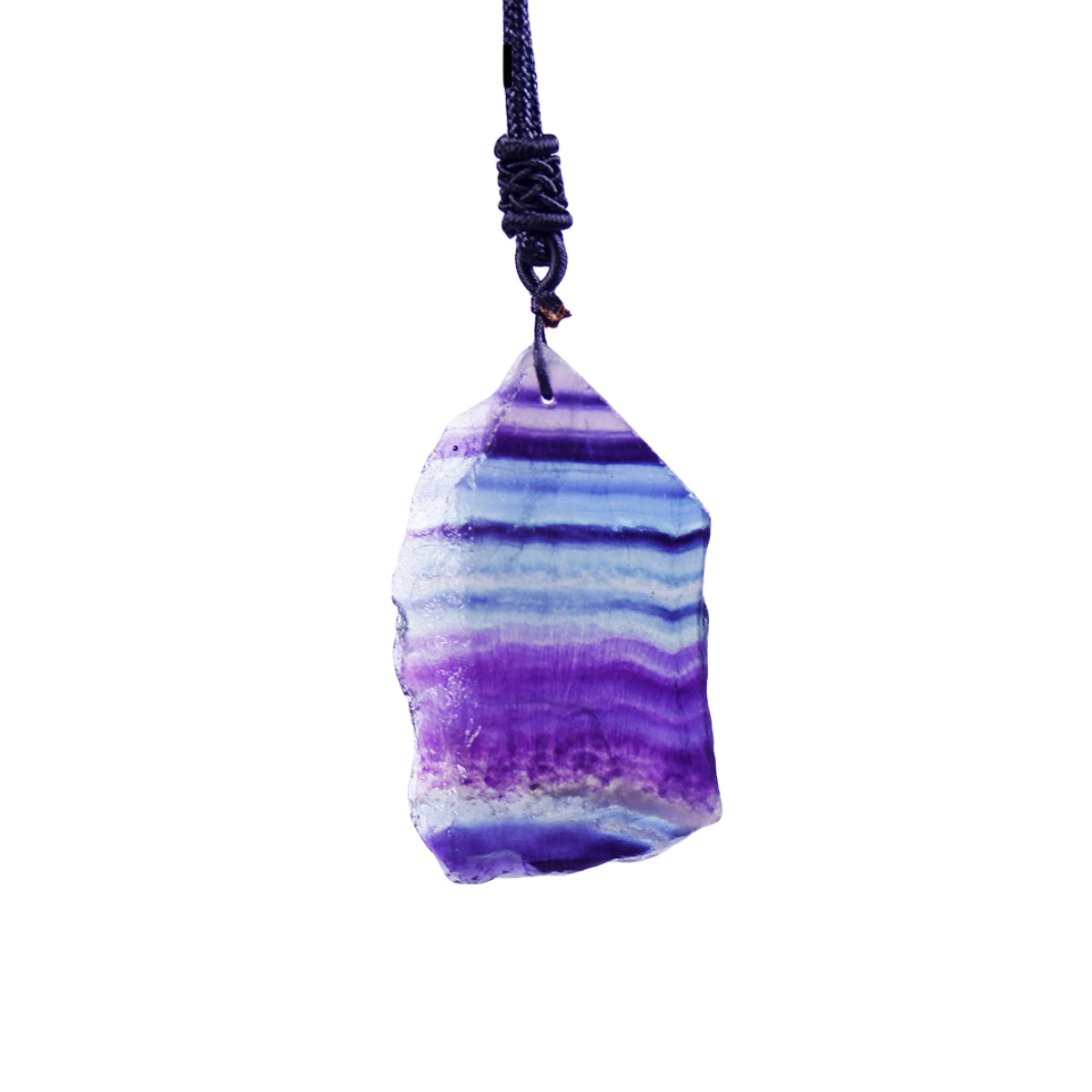 Rough Rainbow Fluorite Piece Necklaces GEMROCKY-Jewelry-