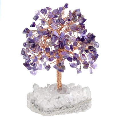 Rough White Cluster Chips Gem Trees GEMROCKY-Decoration-Amethyst-