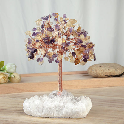 Rough White Cluster Chips Gem Trees GEMROCKY-Decoration-