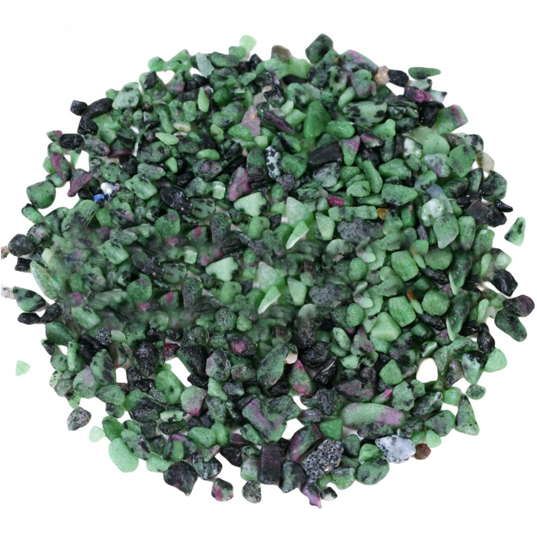 Ruby Zoisite Chips GEMROCKY-Tumbles-