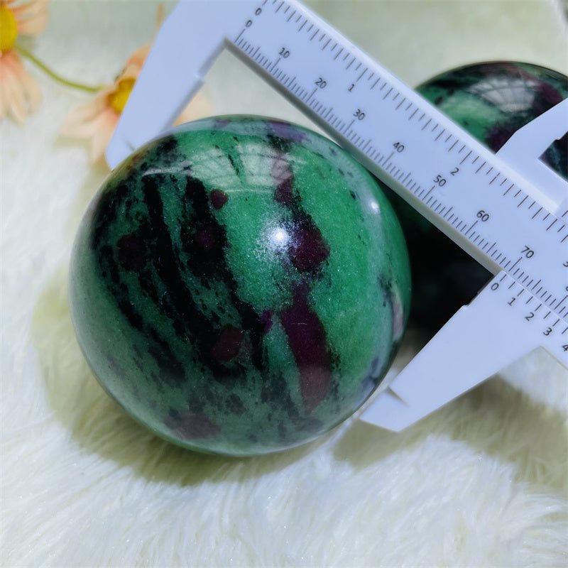 Ruby Zoisite Spheres GEMROCKY-Spheres-