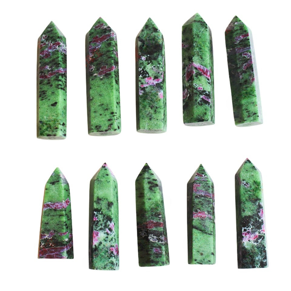 Ruby in Zoisite Point Wands GEMROCKY-Point Wands-