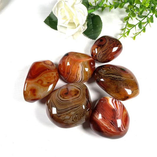 Sardonyx Palm Stones GEMROCKY-Carvings-