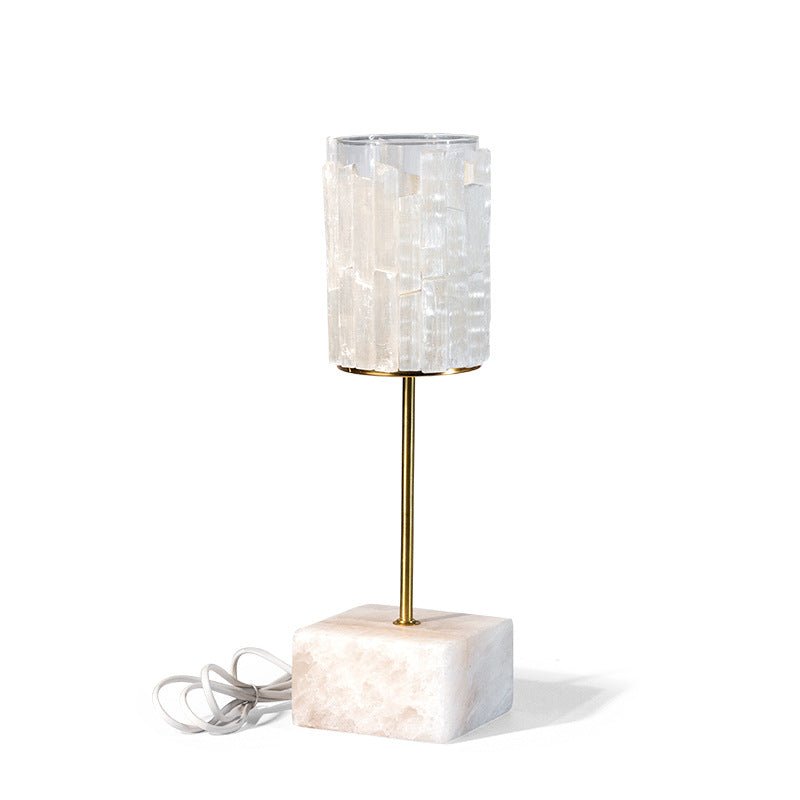 Selenite Bedside Lamp Atmosphere Light Home Ornaments GEMROCKY-Decoration-Short 11*11*41.5cm-