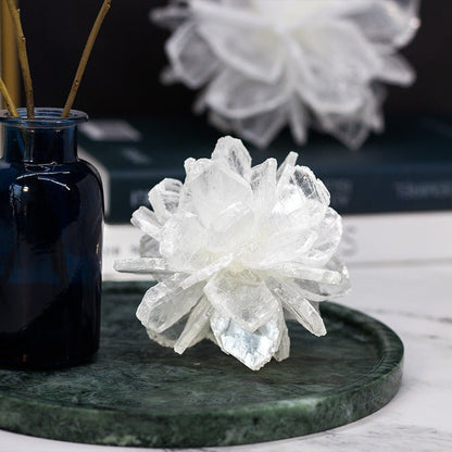 Selenite Blooming Flower Table Ornaments GEMROCKY-Decoration-