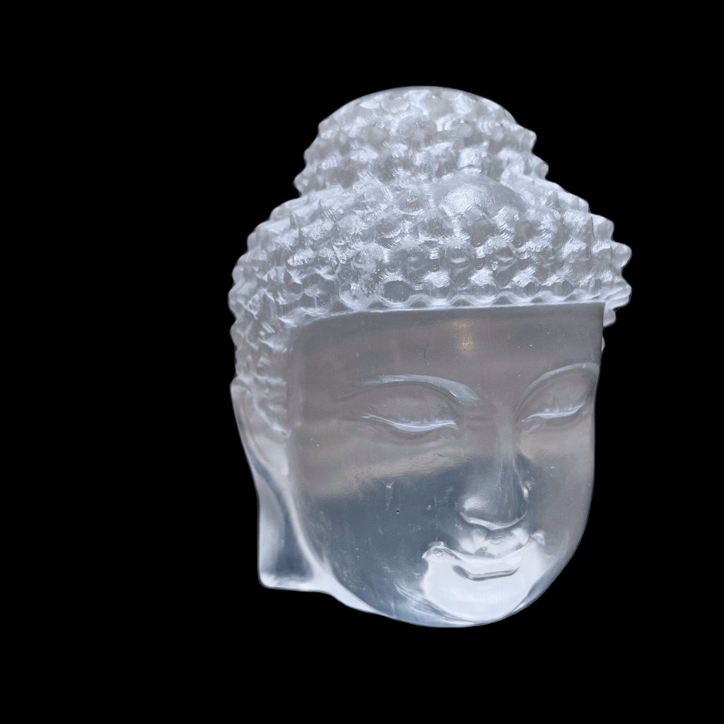 Selenite Buddha Head Carvings GEMROCKY-Carvings-GEMROCKY